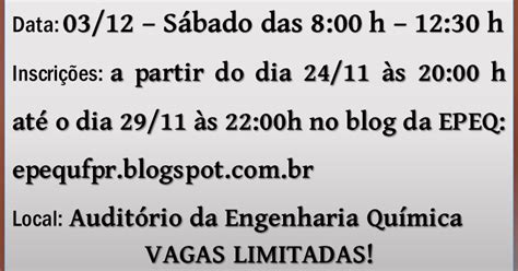 Escola Piloto de Engenharia Química da UFPR Workshop Como falar em