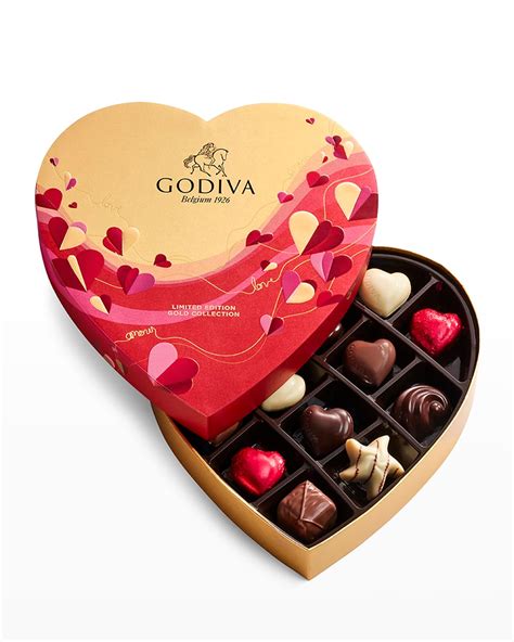 Godiva Chocolatier Valentine S Day Fabric Heart 14 Piece Chocolate T Box Neiman Marcus