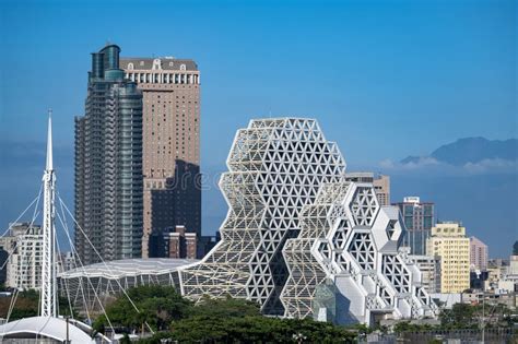 Kaohsiung Pop Music Center Taiwan Arquitetura Muito Moderna Imagem De