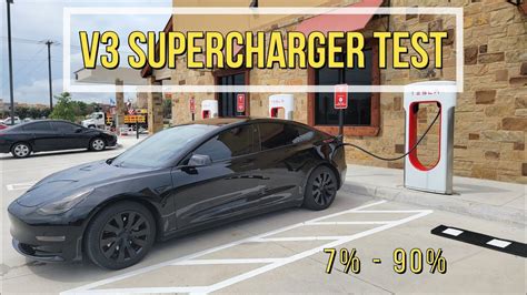 Tesla Model 3 V3 Supercharger Speed Test Youtube