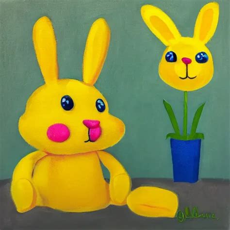 Yellow Bunny Stable Diffusion Openart