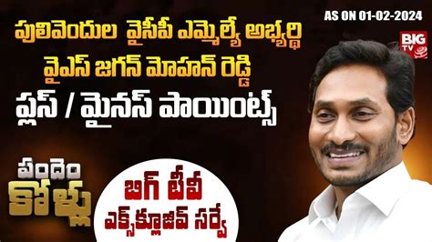 Pulivendula Ycp Mla Candidate Ys Jagan Mohan Reddy Plus Points Big Tv