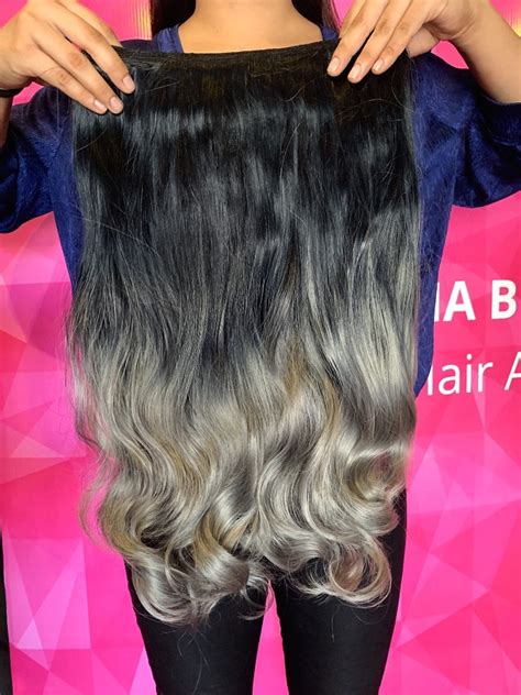 Extensiones Sofia Brow Supremas Ombré Negro Con Plata Mercado Libre