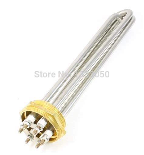 Free Shipping AC380V 6000W Stainless Steel Water Boil Tubular Bundle