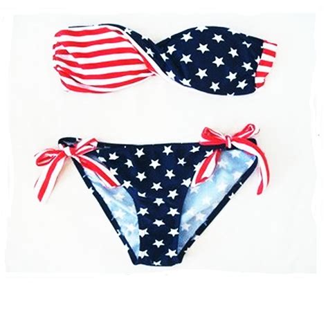 Kredy Shopping USA Stars And Stripes Bikini 2016 Newest Fashion Women