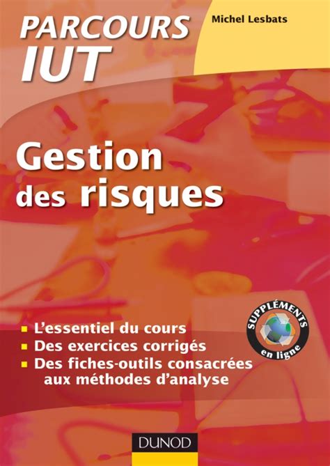 Gestion Des Risques L Essentiel Du Cours Fiches Outils Et Exercices