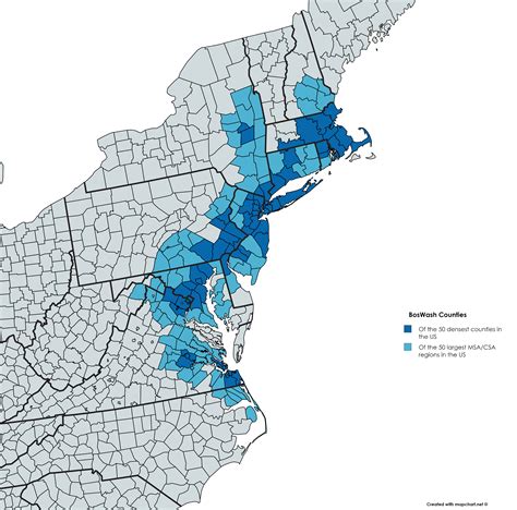 mapping boswash    largest msacsa regions