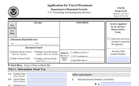 Form I 131 How To Apply For A Travel Document 2021 Selflawyer