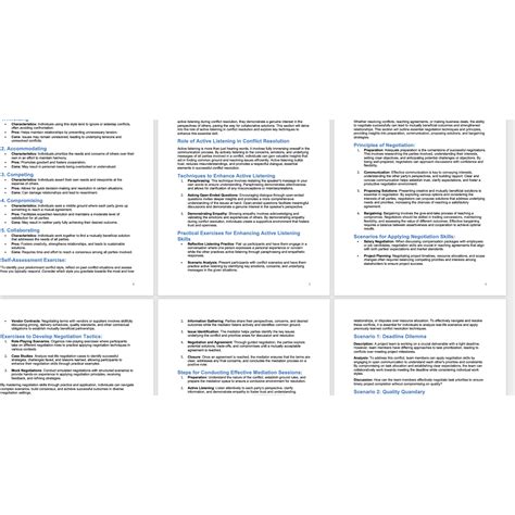 Conflict Resolution Guide: Strategies for Success - editable workbook