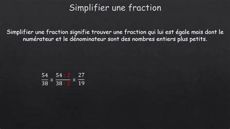 Simplifier Une Fraction Youtube