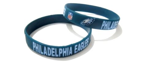 Philadelphia Eagles Nfl Football Team Silicone Rubber Bracelet Sport