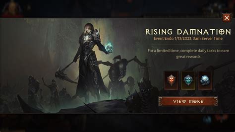 Diablo Immortal Content Update Rising Damnation Limited Time