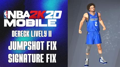 Dereck Lively II Jumpshot Fix NBA2K20 MOBILE YouTube