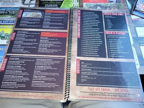 Menu At La Huerta Restaurant Siloam Springs Us