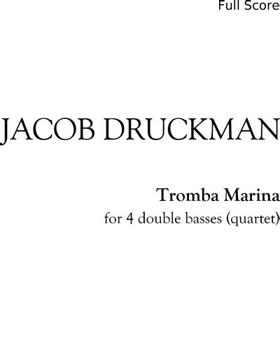 Tromba Marina Sheet Music by Jacob Druckman | nkoda | Free 7 days trial