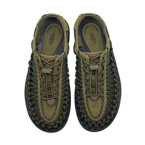 Keen Mens Uneek Dark Olive Black