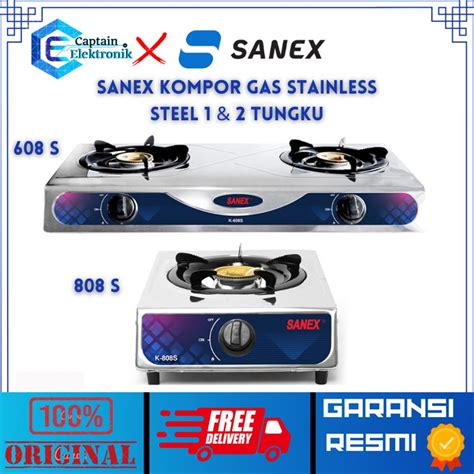 Jual Sanex Kompor Gas Stainless Steel Tungku K S K S K S