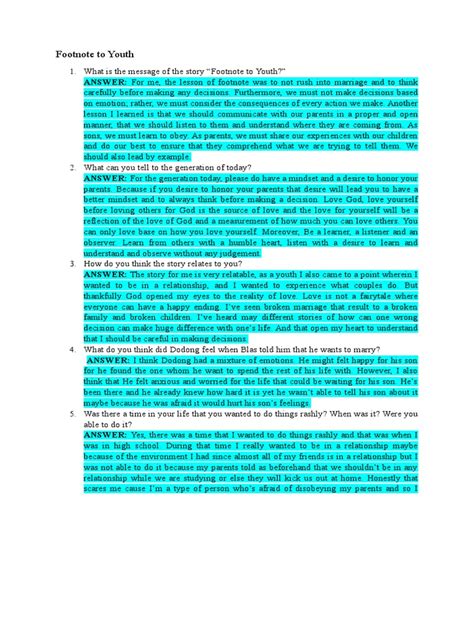 Footnote To Youth Pdf Love Psychology