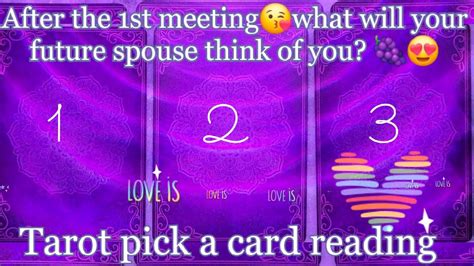 🥰after The 1st Meeting😘what Will Your Future Spouse Think Of You 🍇😍🍑🍒tarot🌛⭐️🌜🧿🔮 Youtube