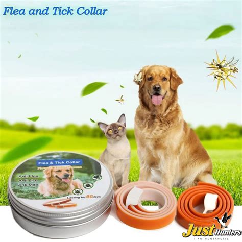 Flea and Tick Collar for Dogs Cats Natural Herbal Adjustable Waterproof