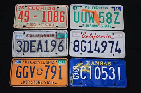 American License Plates – MCJ Products