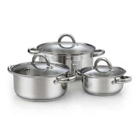 Cook N Home Piece Basic Stainless Steel Sauce Pot Saucier Casserole