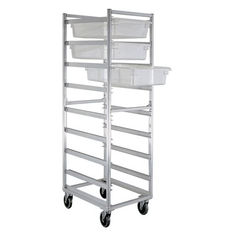 New Age Aluminum 8 Poly Box Storage Rack 20 7 16 L X 26 W X 70 H