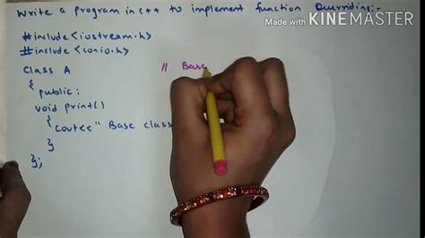 Function Overriding In C With Example Youtube