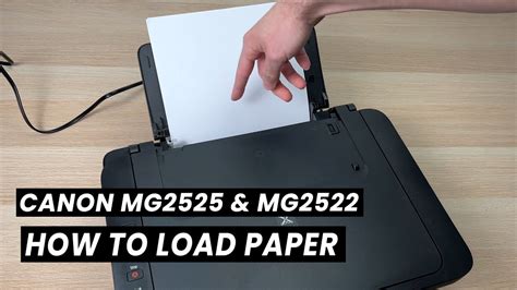 How To Load Paper In Canon Pixma Mg Mg Printer Youtube