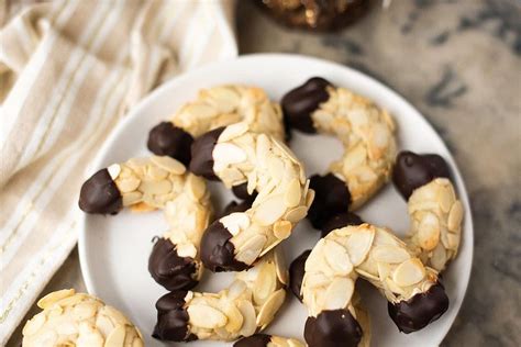 Gluten Free Chocolate Dipped Almond Horns XoxoBella