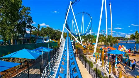 Pipeline The Surf Coaster 4K 60fps POV SeaWorld Orlando 2023 YouTube