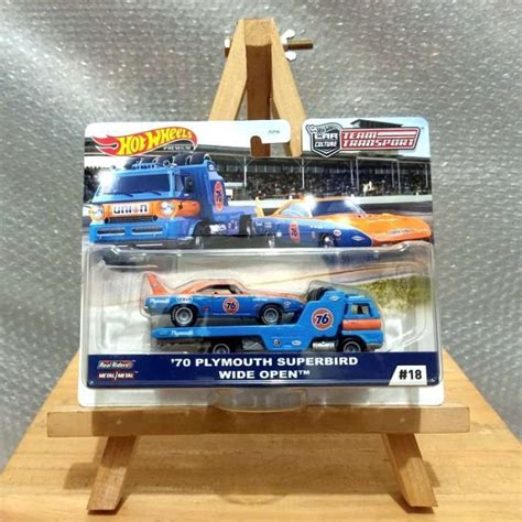 Promo Hot Wheels Team Transport Plymouth Superbird Wide Open Diskon Di Seller Enzo Store