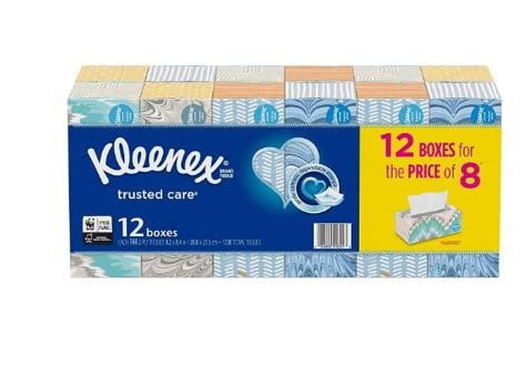 Kleenex Trusted Care Everyday Facial Tissues Single Case Multipack