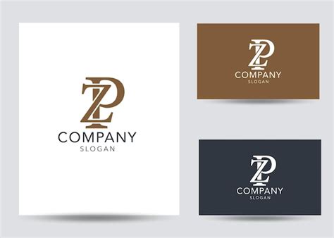 Mod Le De Conception De Logo Zp Lettre Initiale Monogramme Moderne