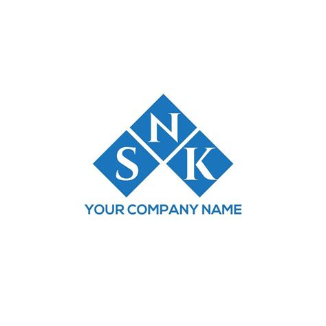 SNK letter logo design on WHITE background. SNK creative initials letter logo concept. SNK ...