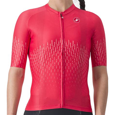 Castelli Aero Pro Fietsshirt Met Korte Mouwen Dames Hibiscus Bike