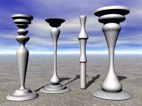 Art Columns Shape Decoration Free 3d Model Bryce Open3dmodel