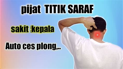 Pijat Titik Saraf Sakit Kepala Youtube