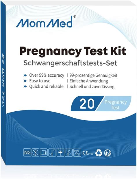 Mommed Pregnancy Tests Pregnancy Test Strips With Hcg Sensitivity Of 25 Miu Ml Hcg Test Strips