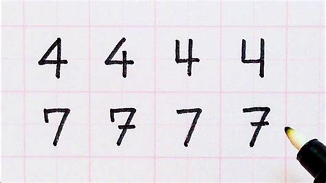 Handwriting How To Write Numbers In Different Ways Handwriting