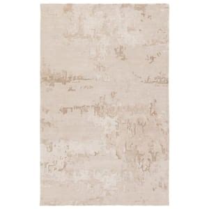 Jaipur Living Astris 9 Ft X 12 Ft Light Gray Taupe Abstract Handmade