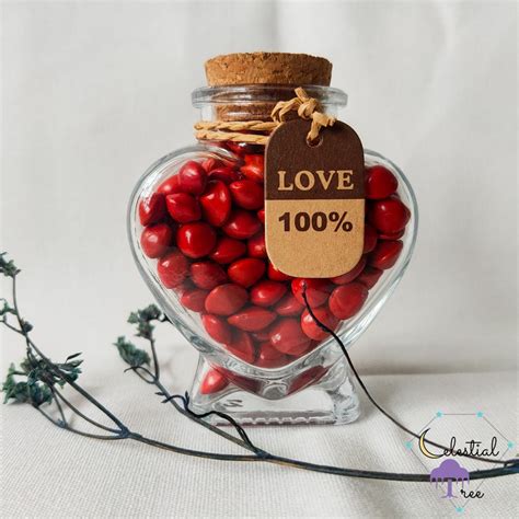 Saga Seed Heart Shape Glass Bottle Hobbies Toys Stationery