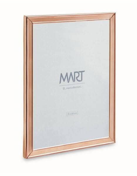 Porta Retrato 15x20 Rose Gold Em Metal 11257 Mart MadeiraMadeira