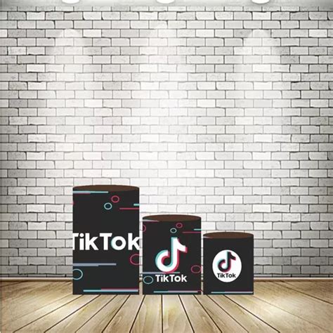 3 Capas De Cilindros Em Lona Tik Tok 2 3 Peças Parcelamento sem juros