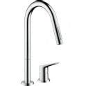 AXOR Citterio Chrome Pullout Spray Eco Kitchen Sink Mixer Tap 34824000