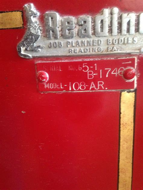1966 Gmc One Ton Utility Fire Truck Bill Of Sale Only Classic Gmc