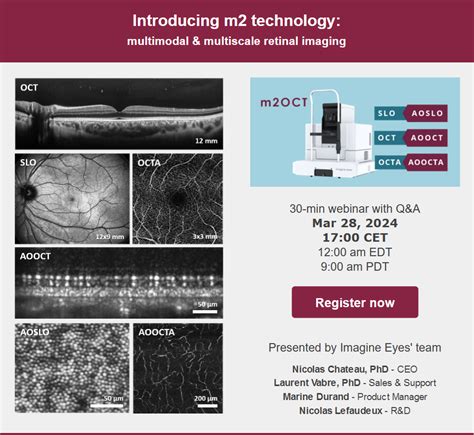 WEBINAR Multimodal Multiscale Retinal Imaging Imagine Eyes