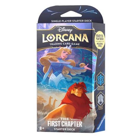 Disney Lorcana Tcg The First Chapter Starter Deck Sapphire And Steel