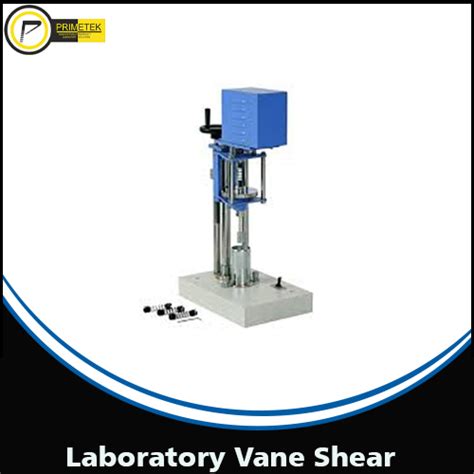 Laboratory Vane Shear Apparatus Primetek Instruments Technology