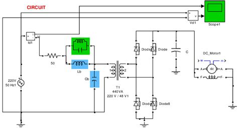 Simulation Circuit By MATLAB Simulink For A1 Paralel Connection